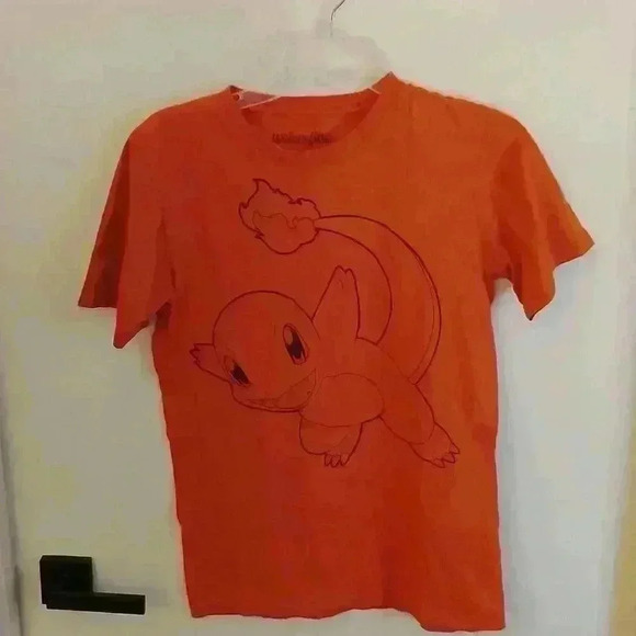 Pokémon boys t-shirt size small orange and color - Picture 1 of 7